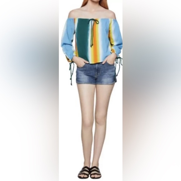 BCBGeneration Faded Stripe Top, Size XL EXCELLENT - Picture 13 of 13